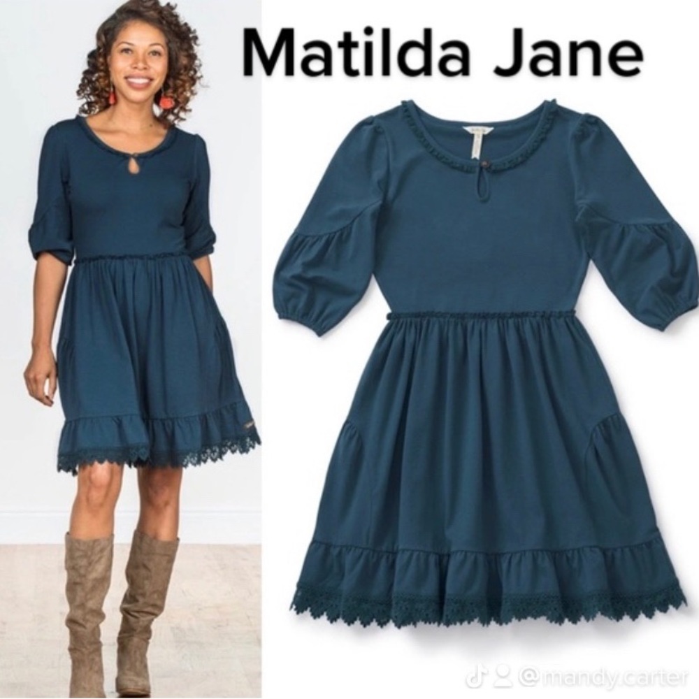 Matilda Jane Hold A Key Dress Blue